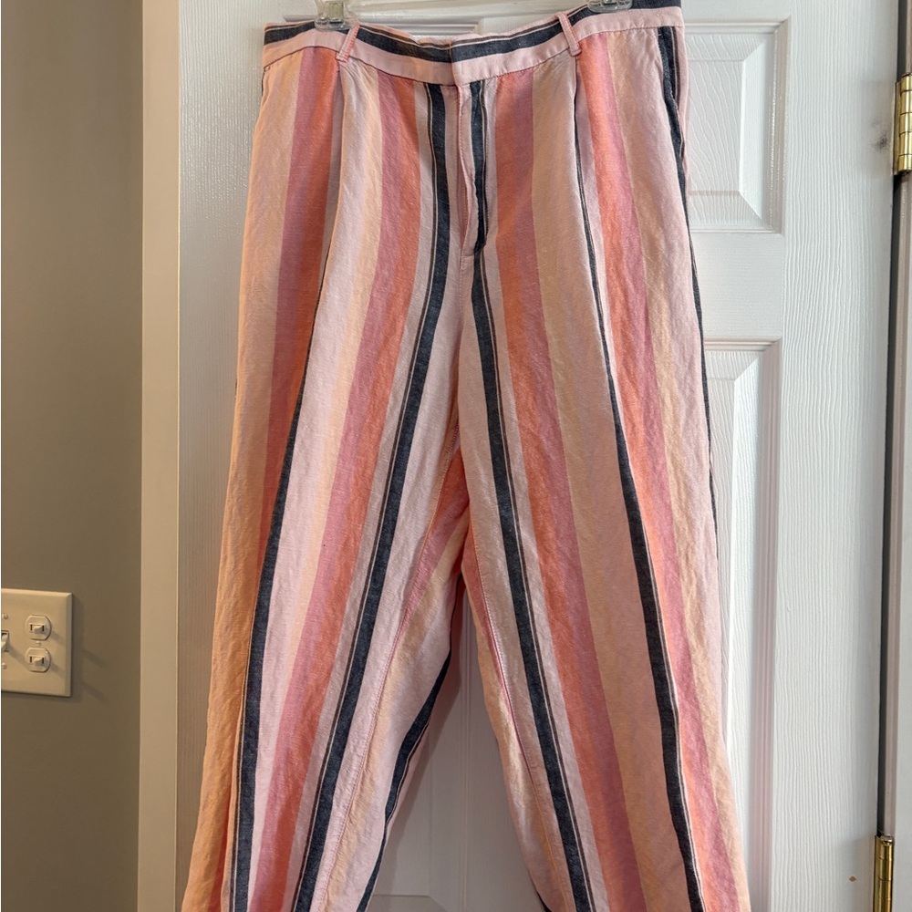 LOFT Multicolor Striped Pants